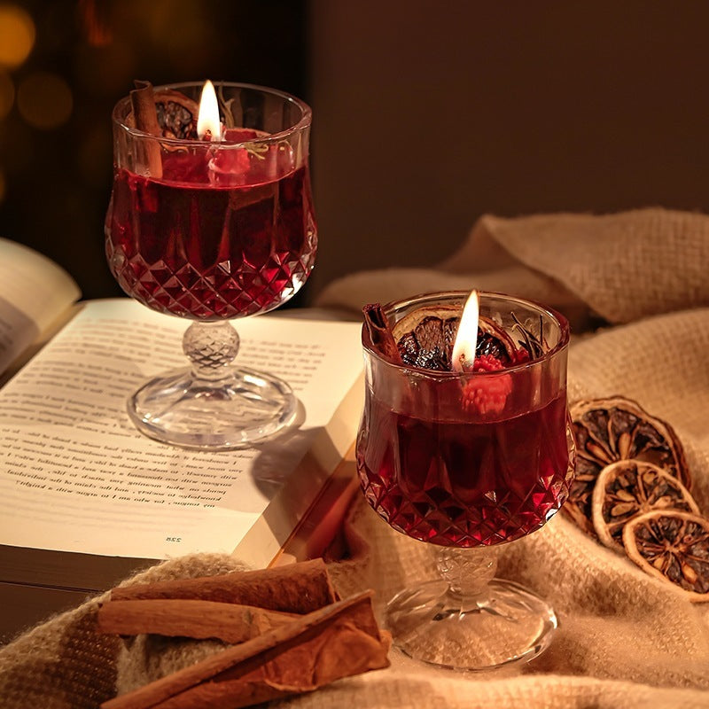 Jelly Crystal Wine Goblet Candle