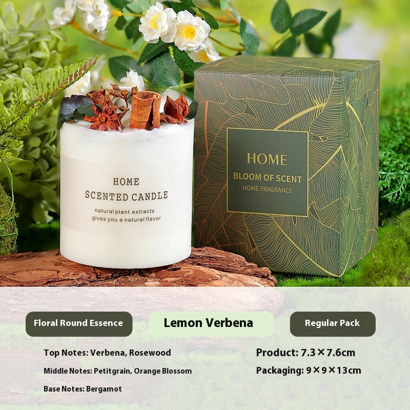Hand Gift Real Flower Fragrance Candle