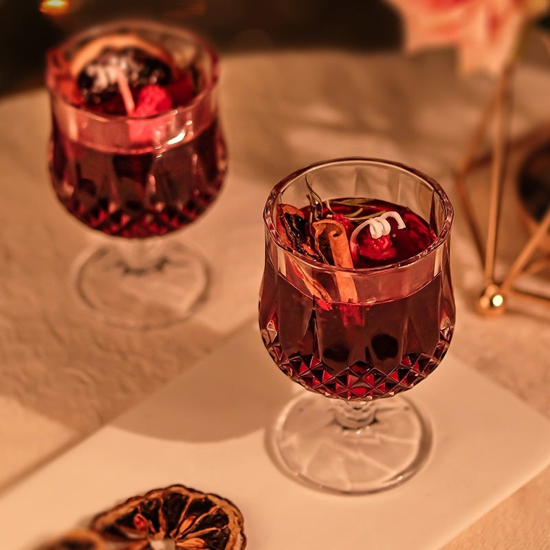 Jelly Crystal Wine Goblet Candle