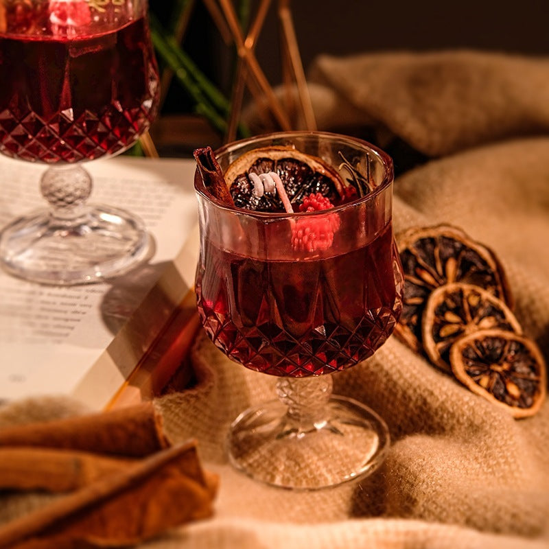Jelly Crystal Wine Goblet Candle