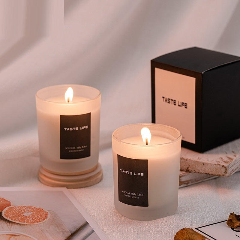 Candles suitable for relaxation or meditation.