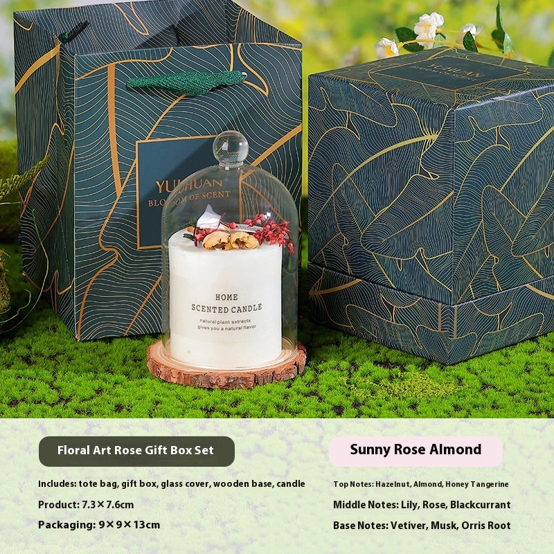 Hand Gift Real Flower Fragrance Candle