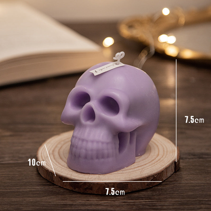 Halloween Skull Handmade Candle