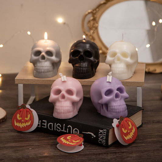 Halloween Skull Handmade Candle