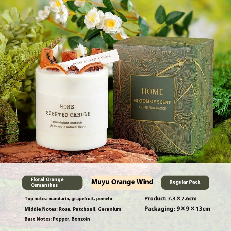 Hand Gift Real Flower Fragrance Candle