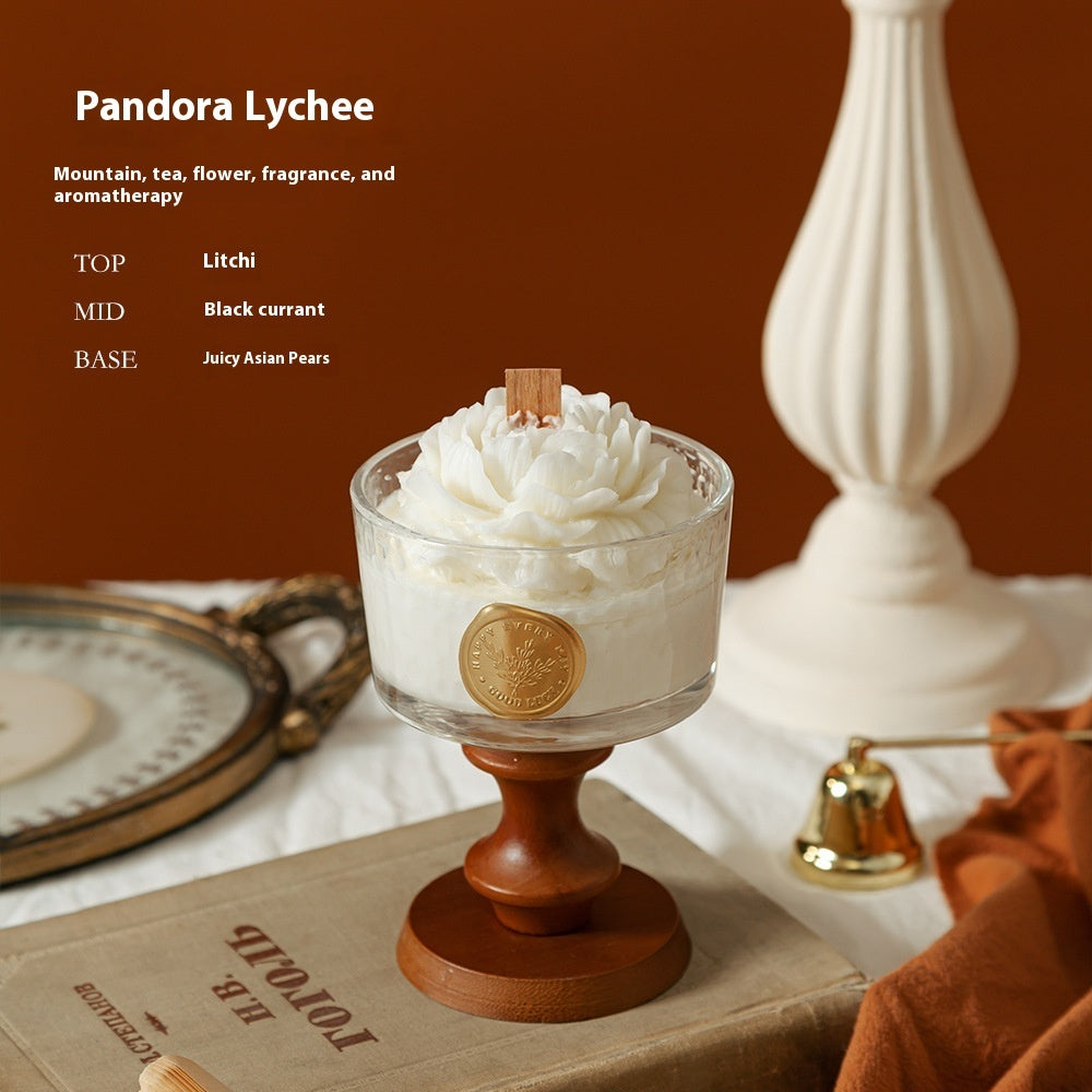 exclude-gallery. Detailed hammered litchi notes for Camellia Porcelain Cup Candle: Top notes: litchi; middle notes: black currant; base notes: juicy asian pears