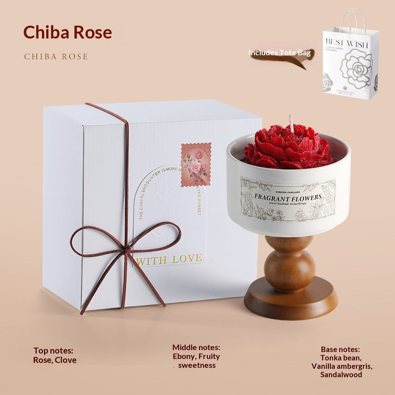 Detailed scent notes for chiba rose: Top notes: rose, clove; Middle notes: ebony, fruity, sweetness; Base notes: tonka bean, vanilla ambergris, sandalwood