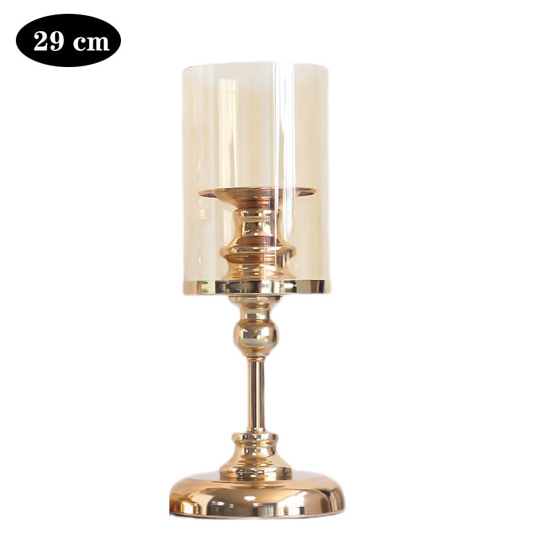 Detailed Delphy Metal Candle Holder: 29cm. exclude-gallery