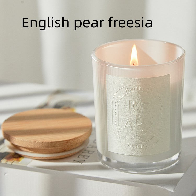 Detailed scent note for Essential Oil Osmanthus Candle: english pear freesia. exclude-gallery