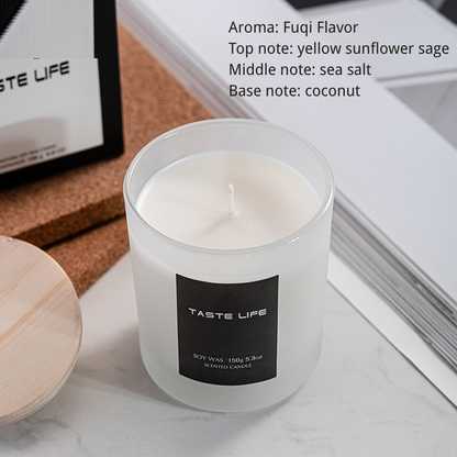 exclude-gallery. Detailed scent notes for  "Sage Sea Salt" style: Aroma: Fuqi Flavor. Top note: yellow sunflower sage; middle note: sea salt; base note: coconut.