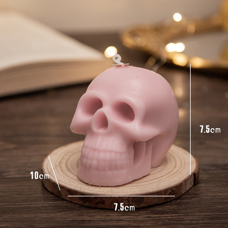 Halloween Skull Handmade Candle