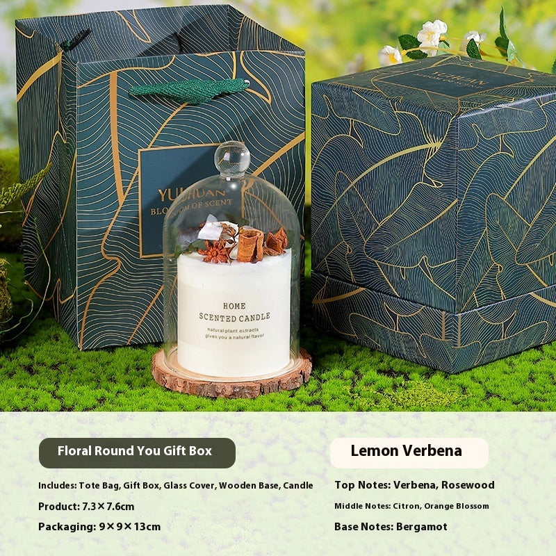 Hand Gift Real Flower Fragrance Candle