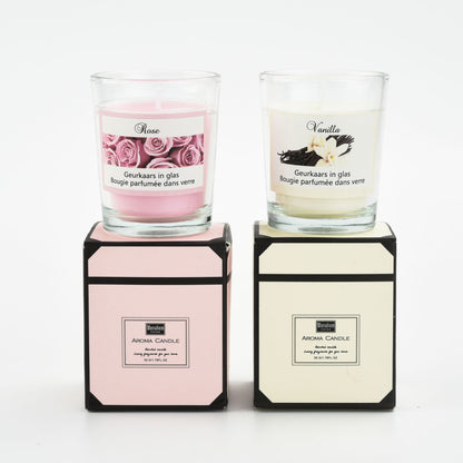 Delphy plant fragrance rose and vanilla notes candles with luxury gift boxes.
