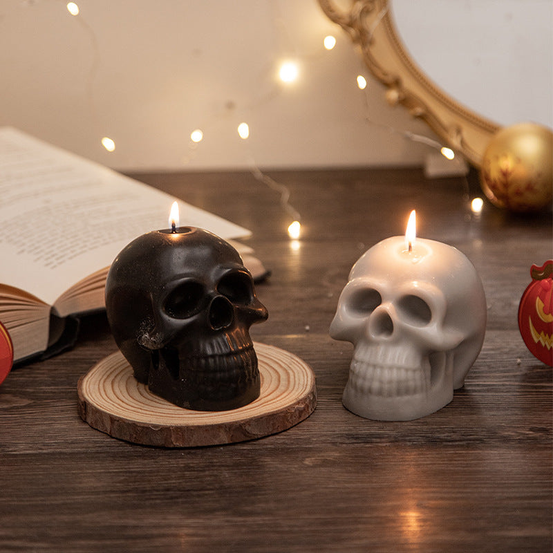 Halloween Skull Handmade Candle