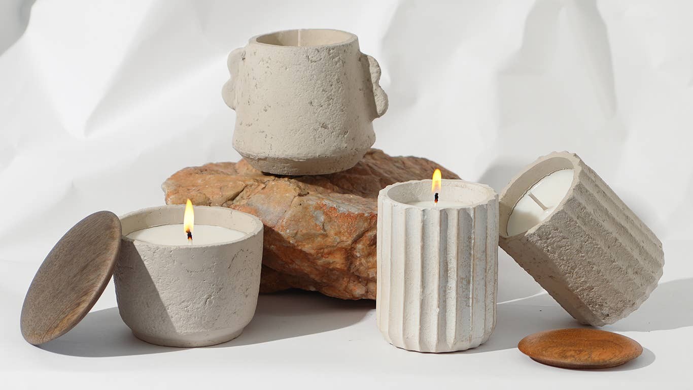 Jar Candle Ecomix Wax Fill With Wooden Lid Vanilla Lavender 8oz - Light beige - Candle