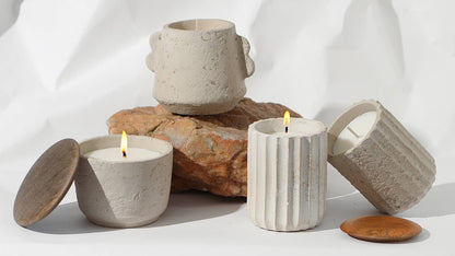 Jar Candle Ecomix Wax Fill With Wooden Lid Vanilla Lavender 8oz - Light beige - Candle