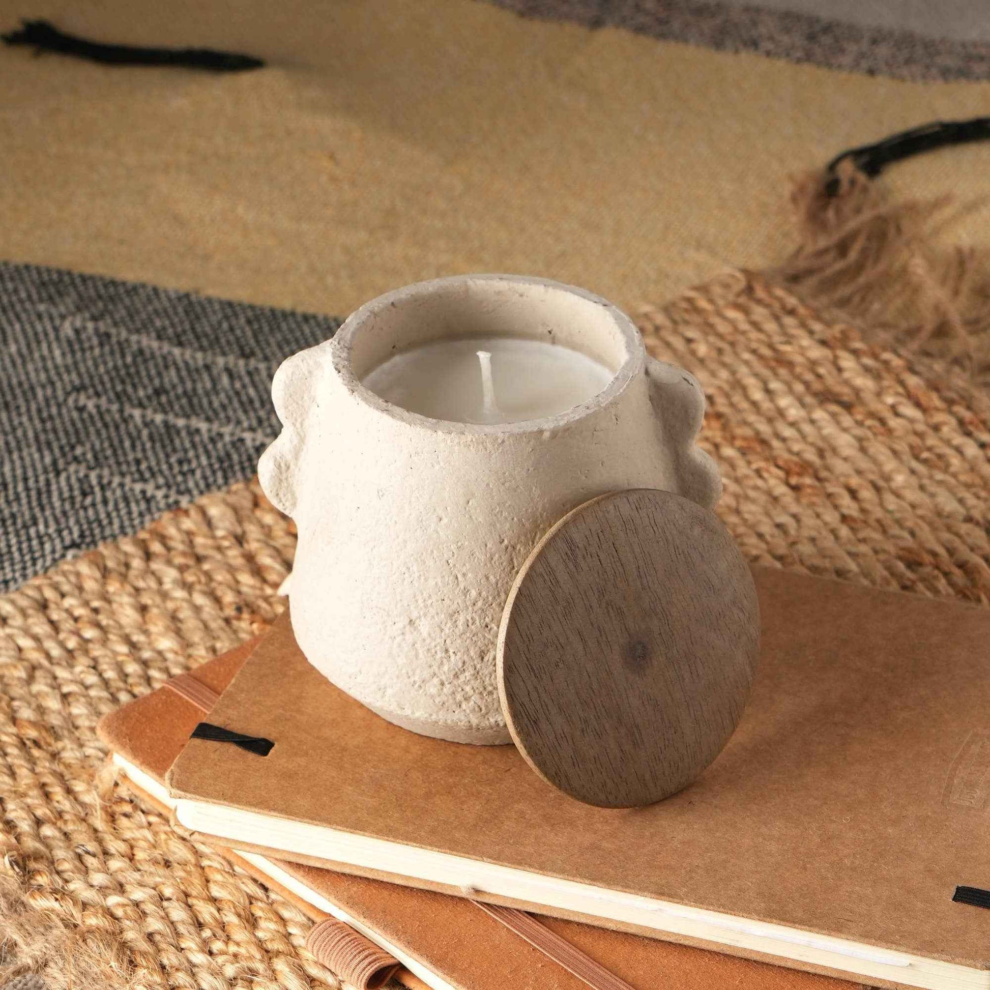 Jar Candle Ecomix Wax Fill With Wooden Lid Vanilla Lavender, 8oz